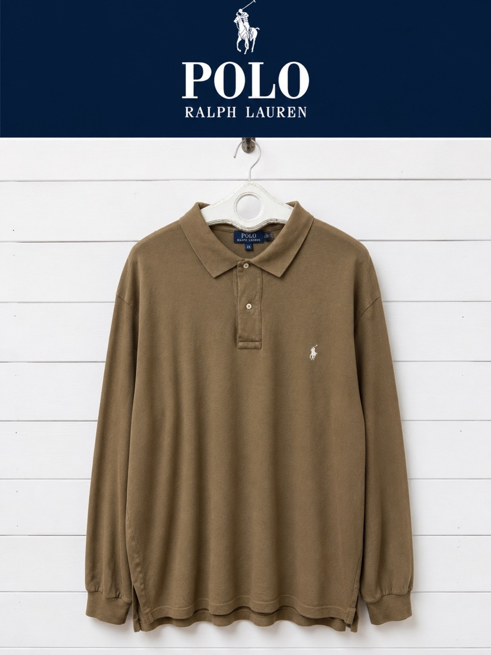 Polo Ralph Lauren Long-Sleeve Polo Shirt – Size 2XL Tall